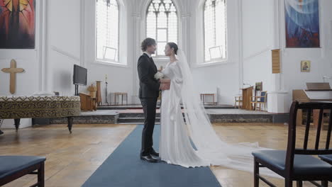 wedding ceremony in a church