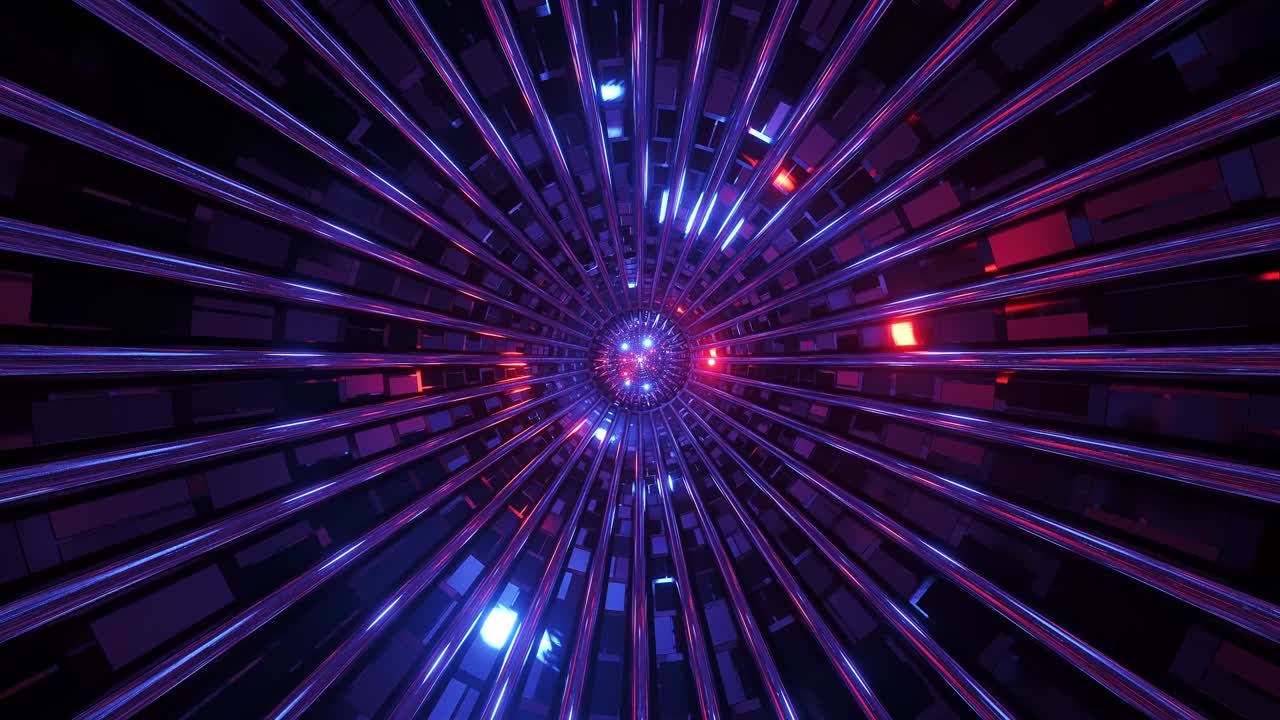 animación de túnel abstracto