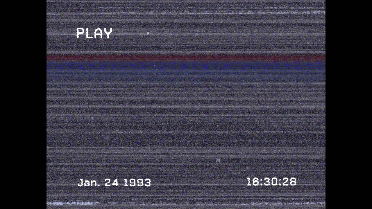 Animation of digital interface on screen with lines and glitch