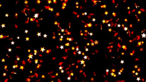 fondo de movimiento de partículas de estrellas brillantes abstractas