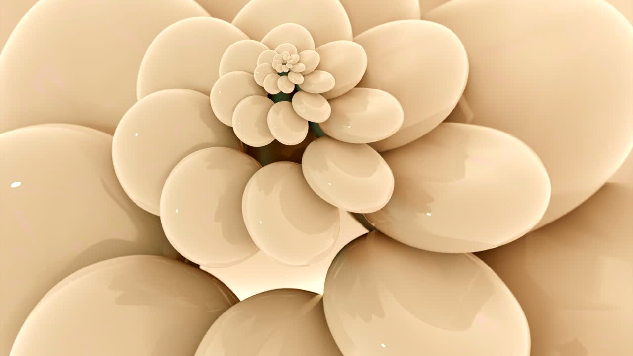 추상적인 베이지색 나선형 꽃 패턴