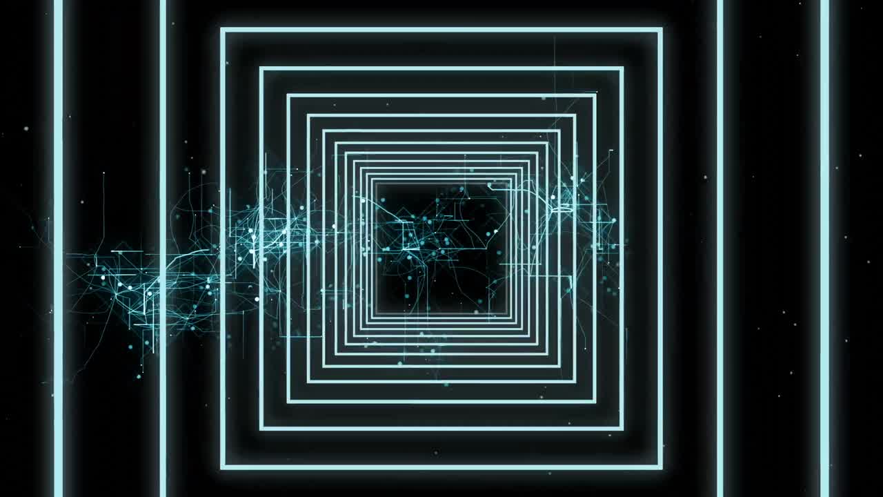 Digital generated video of concentric lines