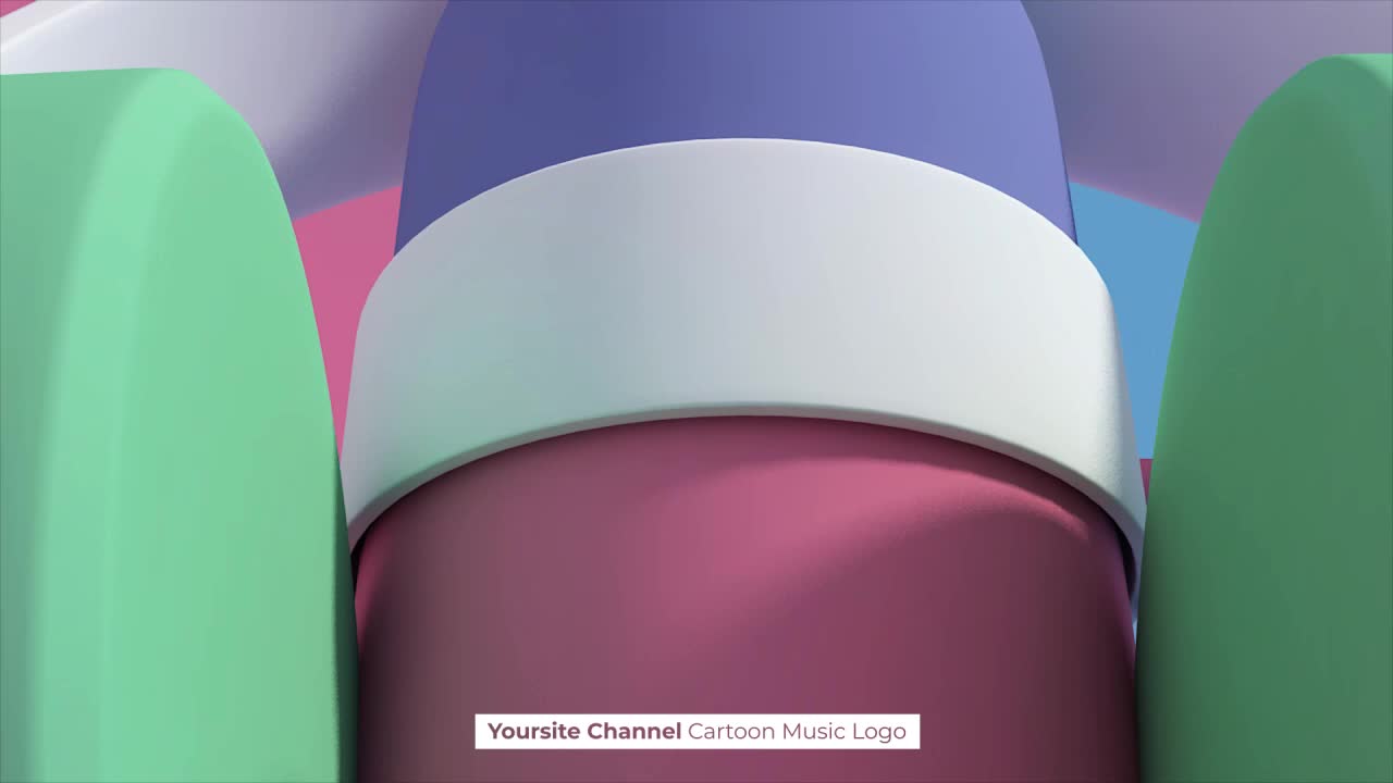 Cartoon Music Logo for YouTube Channel