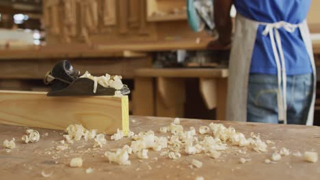 Video-of-tools-and-shavings-in-traditional-carpentry-workshop