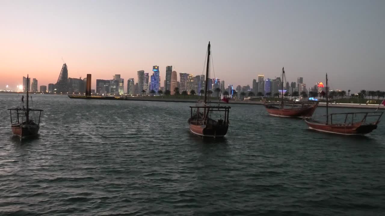 el paseo marítimo de la bahía de doha