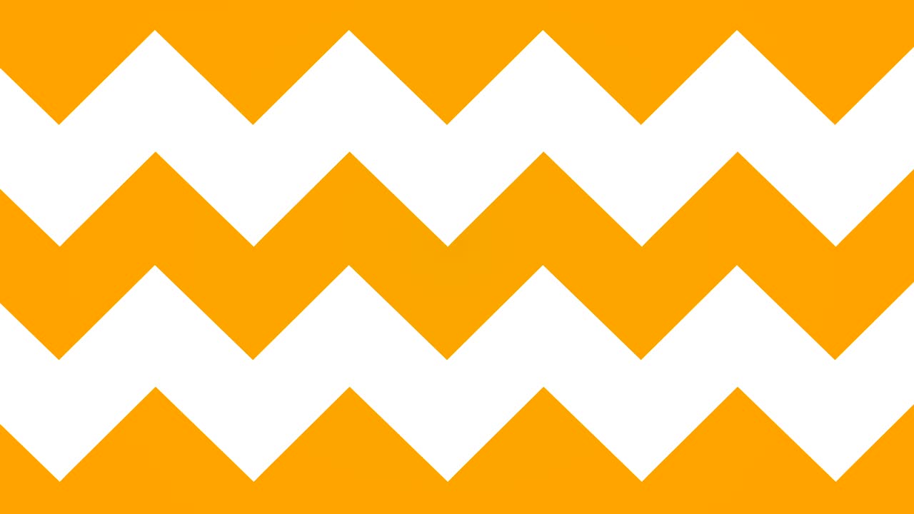 geometric wave line motion background loop orange and white