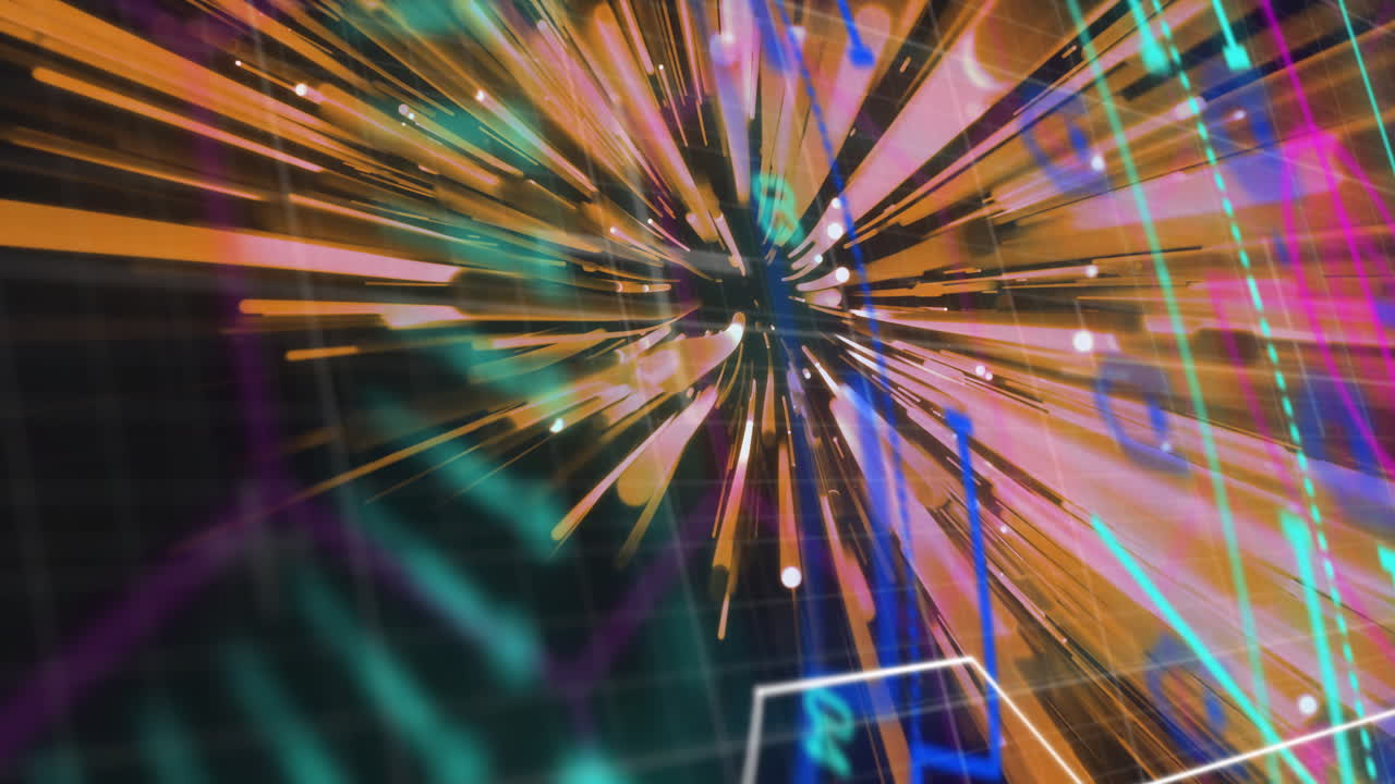 animación del escaneo del alcance y el procesamiento de datos