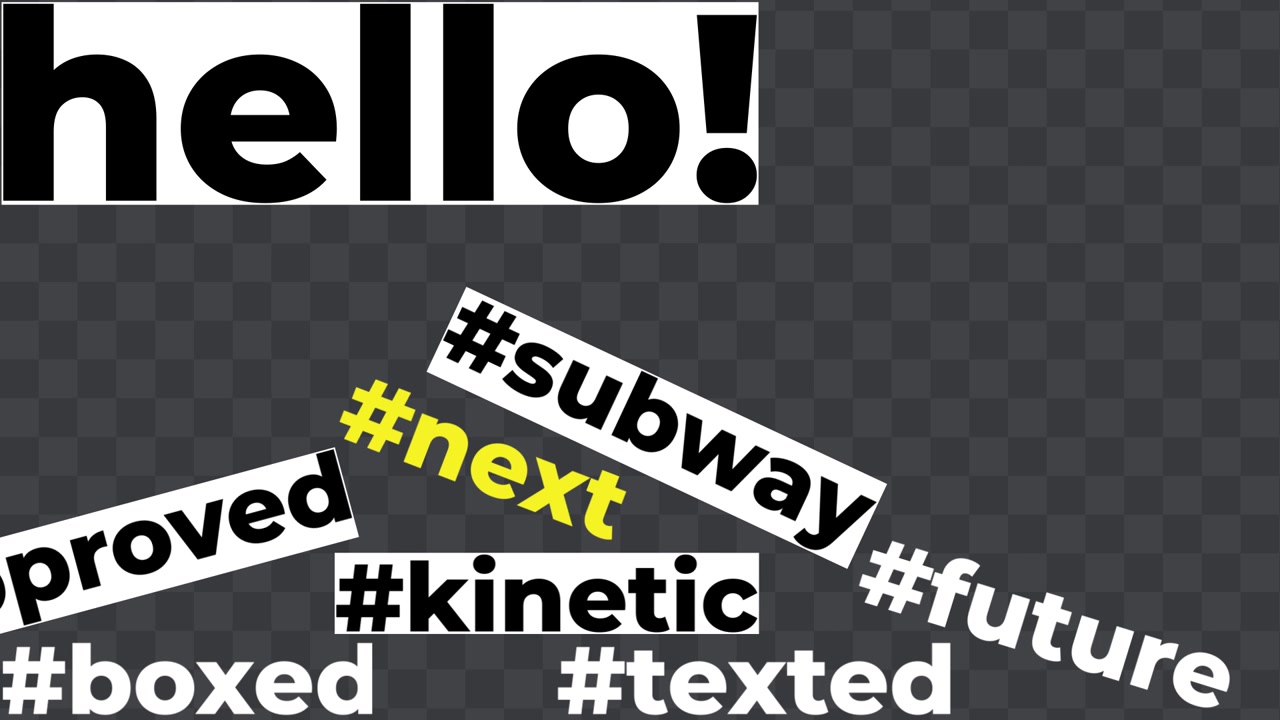 Tytuły typograficzne 02 Adobe After Effects 2023 Rozdzielczość 3840×2160