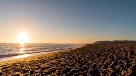 timelapse of sunset in a beach in cadiz