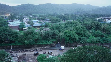 Tag-Zu-Nacht-Timelasp-Indien-Kashimira-Nationalpark-Mumbai-Mira-Road