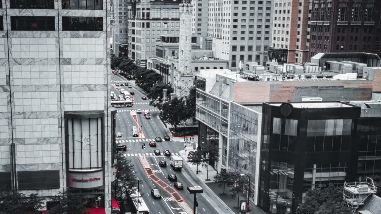 워터 타워 빌딩 으로 알려진 랜드마크, 시카고