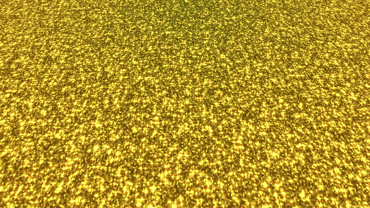 황금 반이는 먼지 페스티벌, 파티, 이벤트 배경, 금 반이는 텍스처 루프, 4k 애니메이션