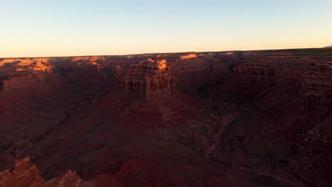 sunrise drone shot at the valley of the gods in utah