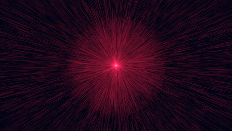 vibrant burst of red light explodes with energy