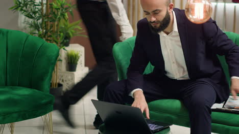 entrepreneur working on project ideas