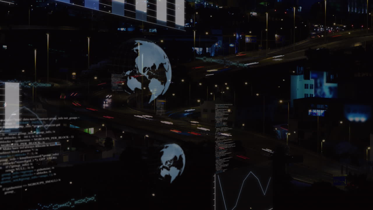 Animazione di globi e elaborazione dati