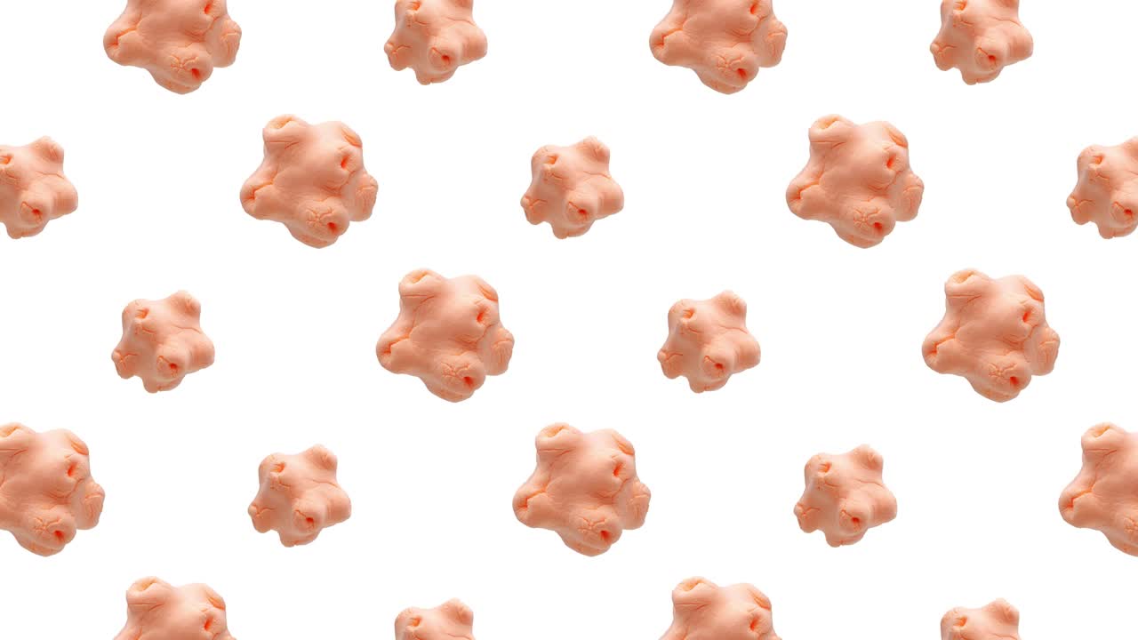 추상적인 객체 애니메이션 배경: 알파 채널과 함께 비디오