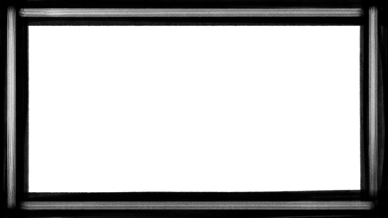 검은색과 색 페인트 줄무 경계, 색 배경에 고립 된 스 모션 애니메이션