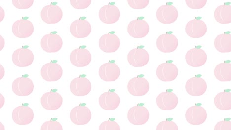 peach illustration loop animation.