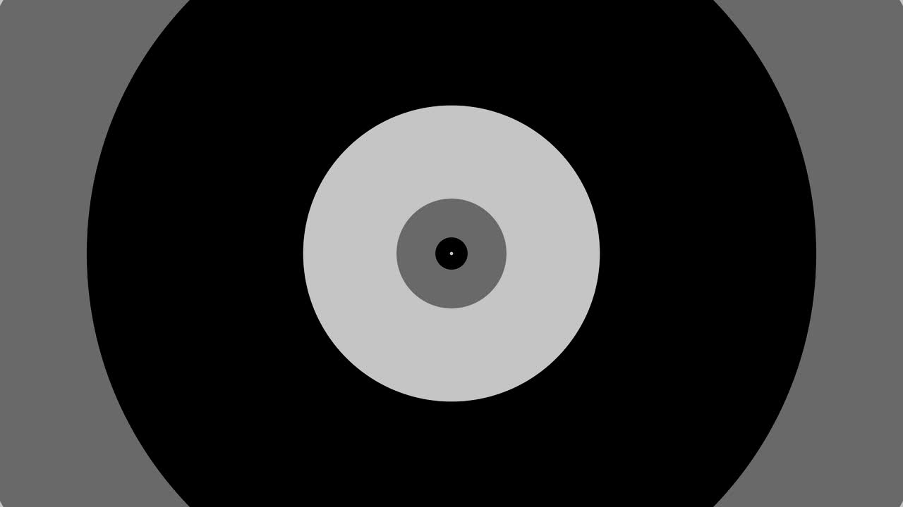 Optical illusion circle shape animated background motion design graphic tunnel visual effect colour black grey