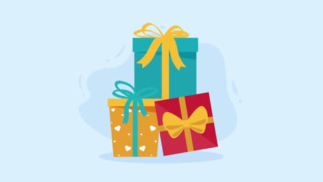 stack of gift boxes