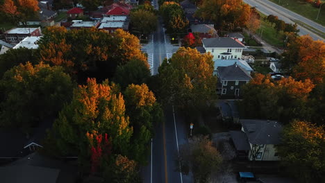 Drone-view-of-Settlement-in-the-countryside-in-Tulsa,-Oklahoma