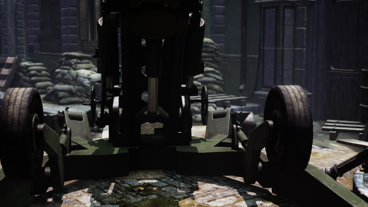 пушечная пушка в городе