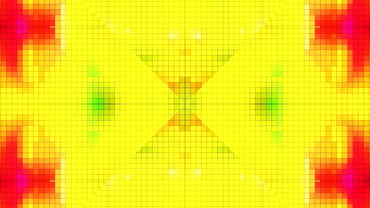 Moving kaleidoscope. 4K motion graphics