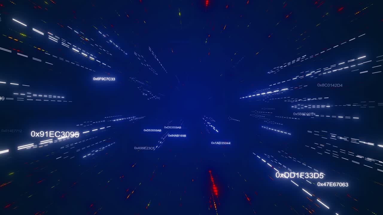 Animazione CG dello spazio digitale