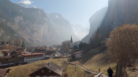 beautiful view of lauterbrunnen, switzerland