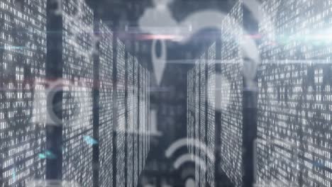 animazione di dati con processori informatici in background