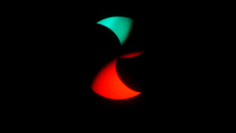 spot light screen background with sign changes color.