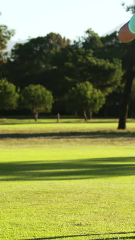 golfer playing golf