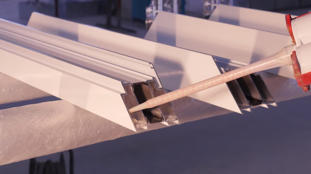 알루미 창문 프레임에 밀착제를 적용하는 방법