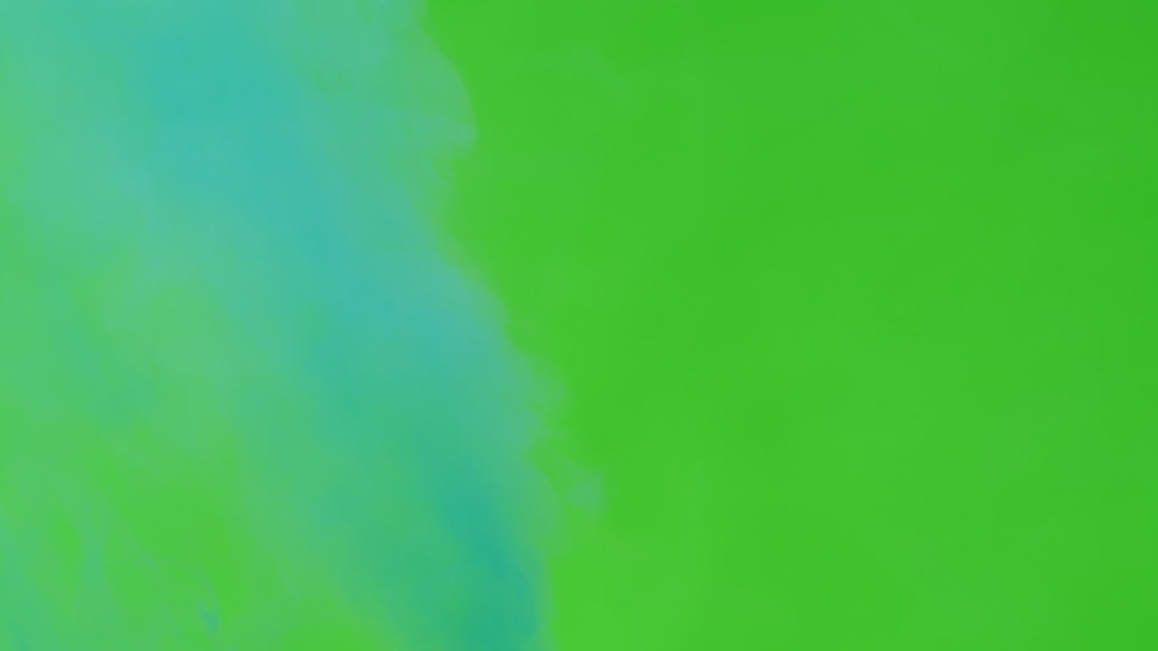 Green Screen with Teal Smoke
