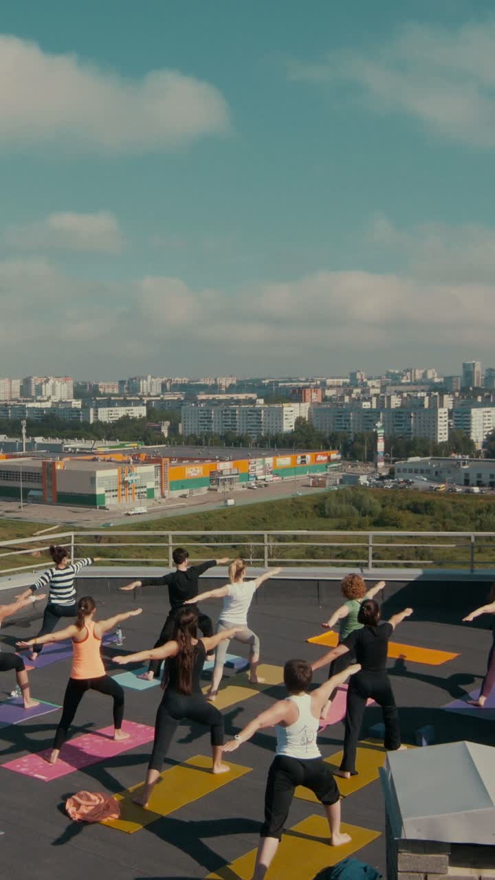 Urban Rooftop Yoga Class
