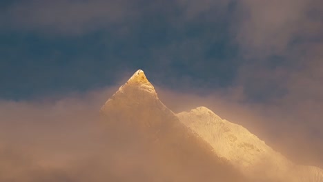 majestic mountain peak at sunrise