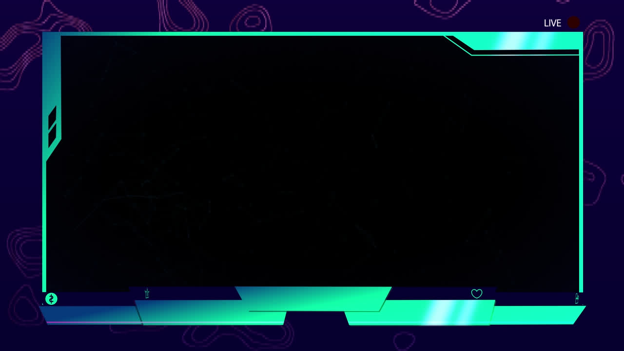 Animation of network of connections on live video feed interface with black background