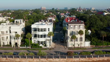 rainbow row at the battery, charleston south carolina