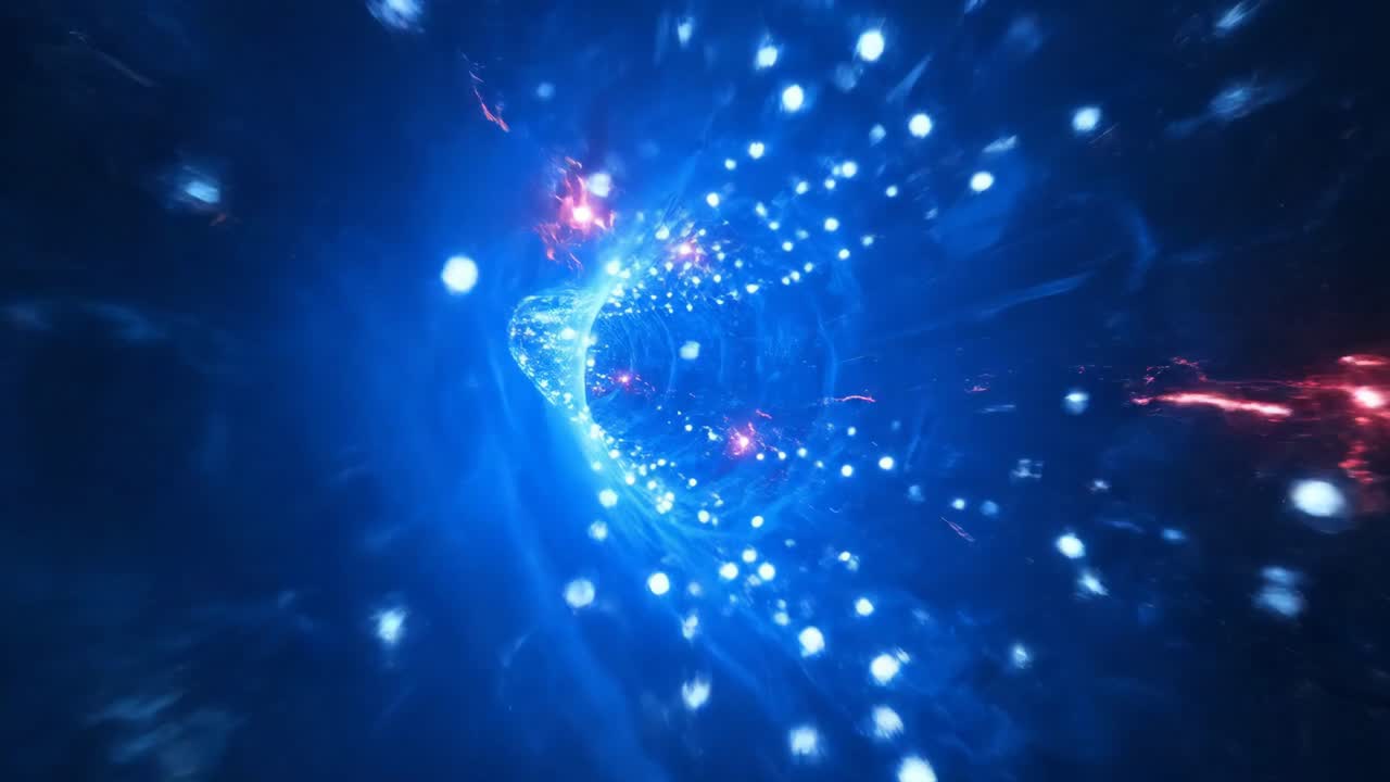 추상적인 우주 터널