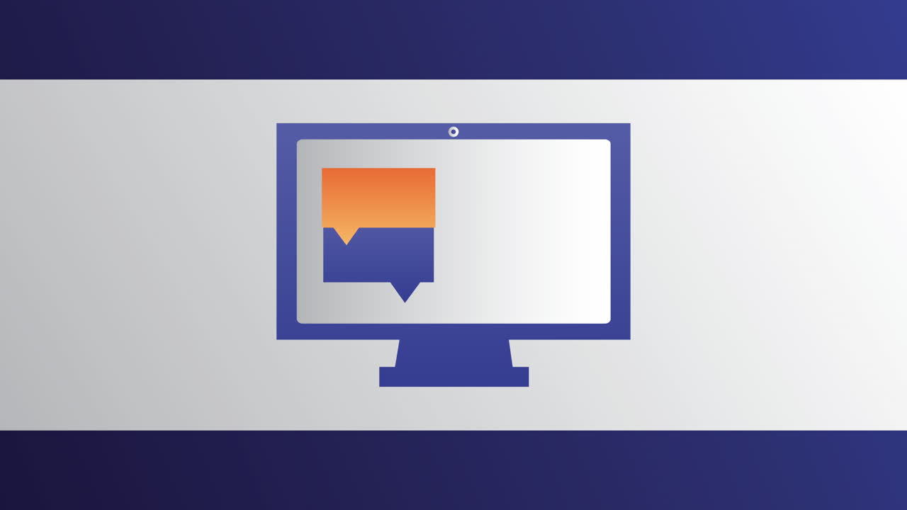 tecnología de medios sociales con escritorio