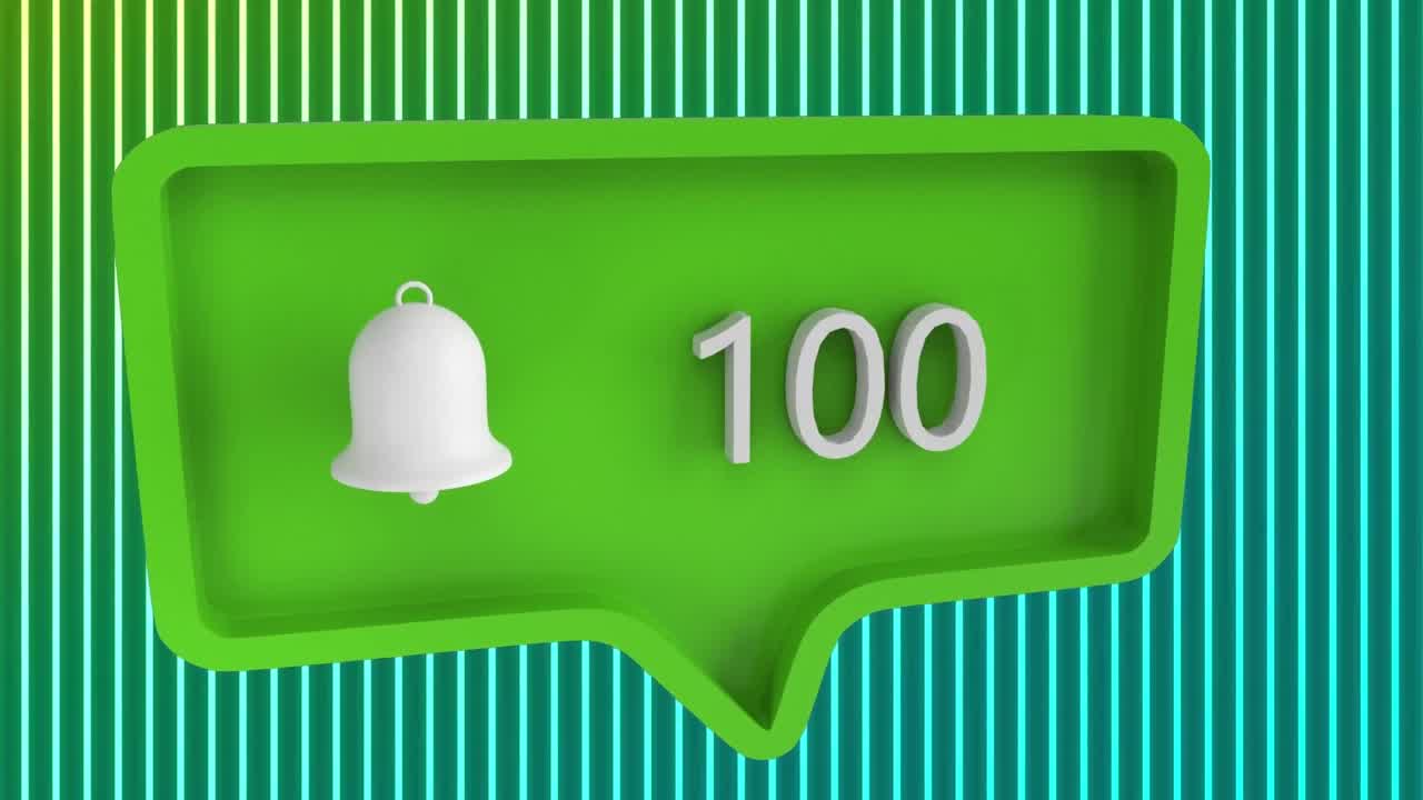 백색 선과 검은색 배경 위의 미디어 아이콘의 애니메이션