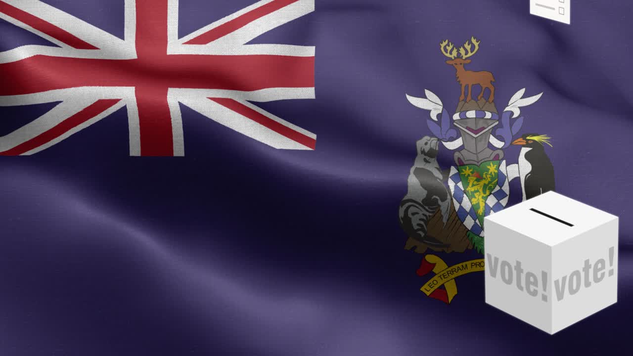 사우스 조지아 섬과 사우스 샌드위치 섬의 발 - 사우스 조지아와 사우스 샌드비치 섬 발 높은 세부 사항 - 국가 발 사우스 조지아 및 사우스 샌드 위치 섬의 파동 패턴 루프 할 수 있는 요소