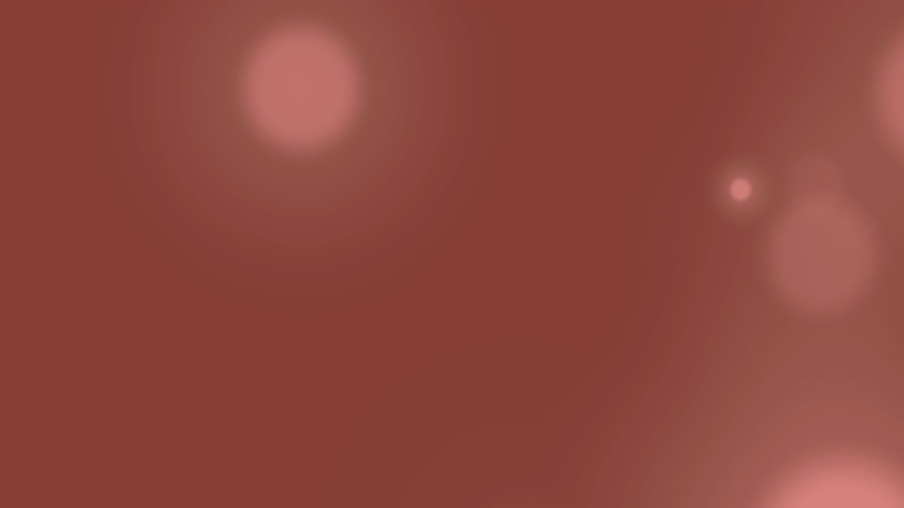 video generado digitalmente de puntos brillantes que se mueven contra un fondo naranja