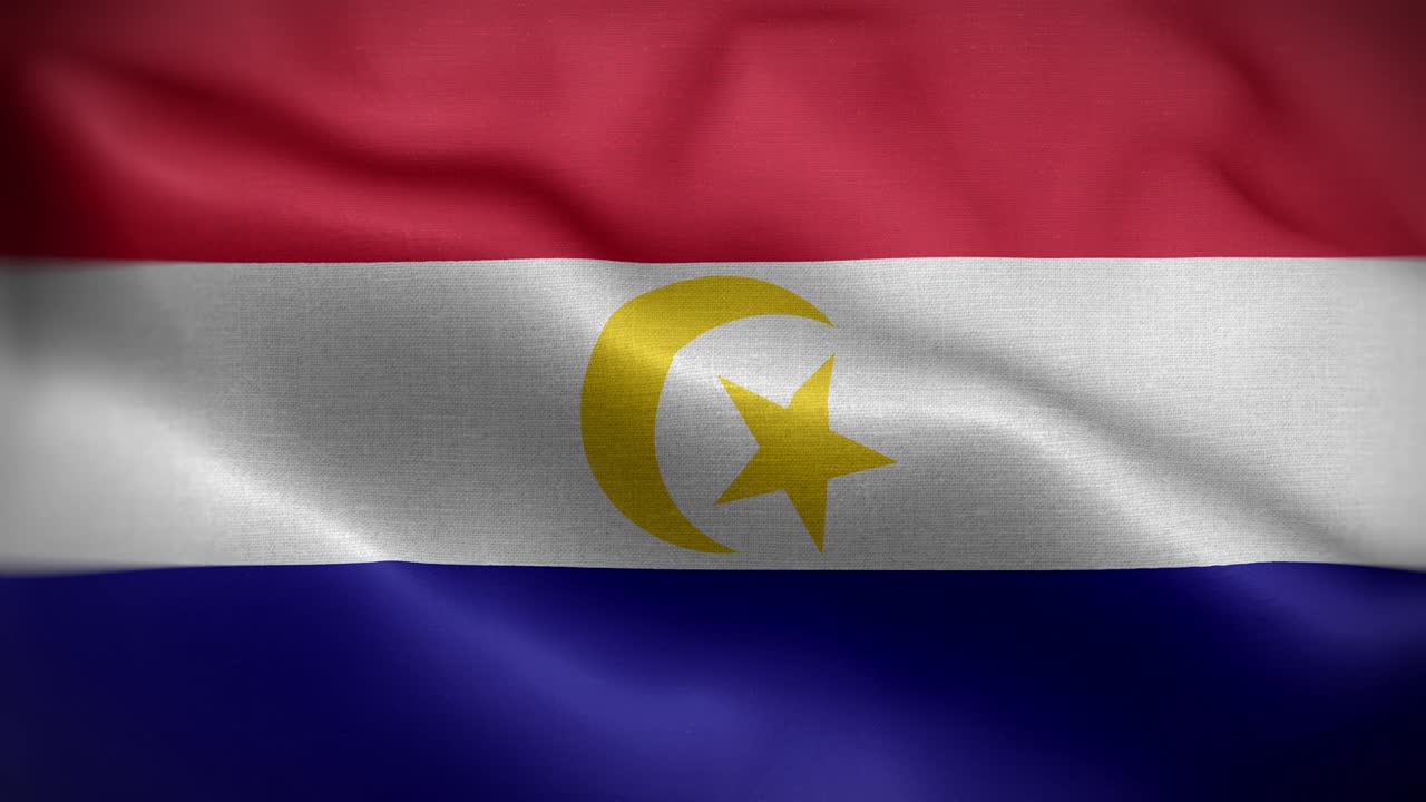 Johor Bahru Malaysia Flag Loop Background 4K