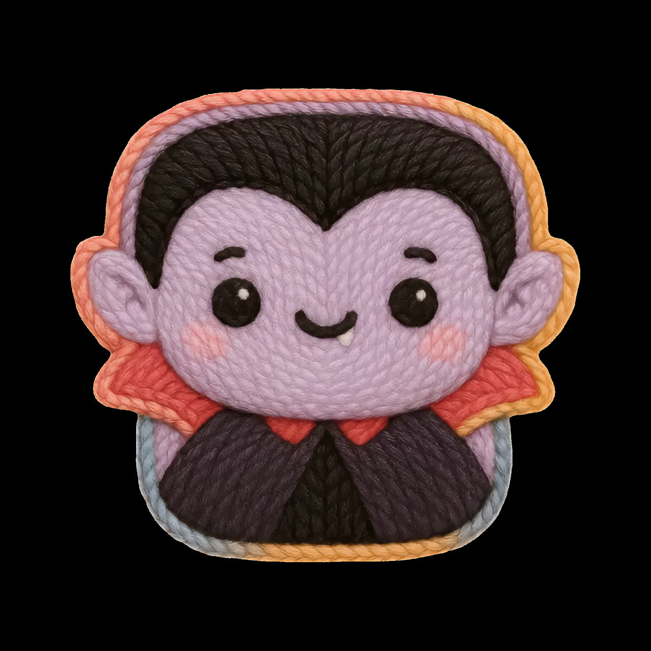 Cute vampire cartoon illustration animation isolated asset, transparent 4K video, alpha channel