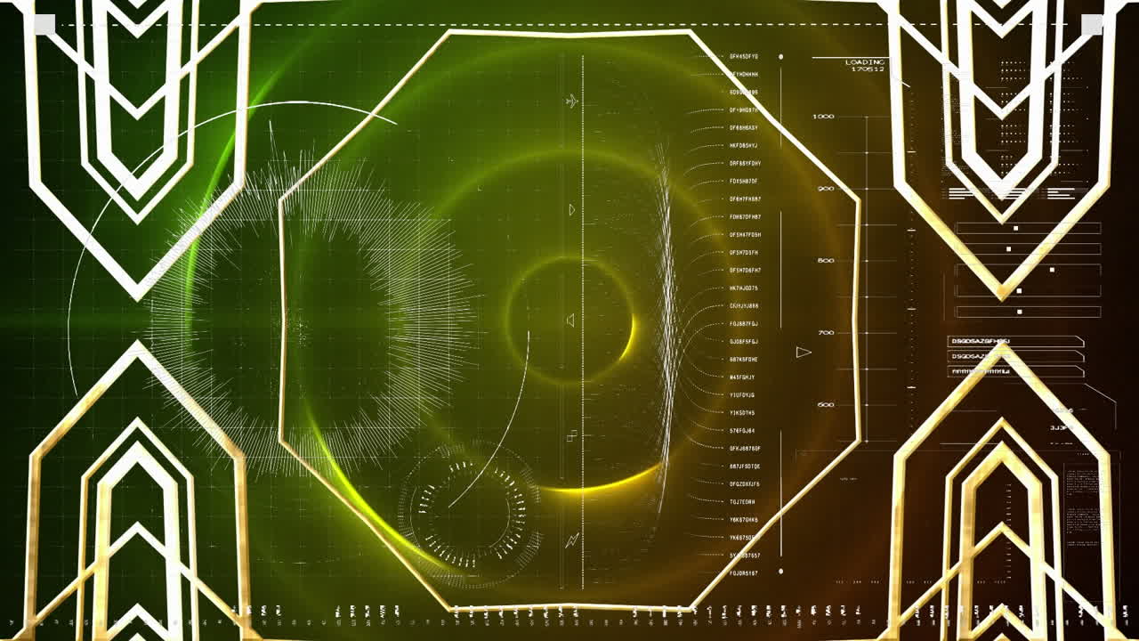 연결의 디지털 애니메이션에 대한 모양의 애니메이션