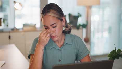 business woman with headache