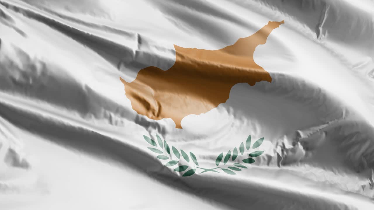 키프로스 발이 느리게 바람에 흔들리고, 키프로스의 발은 부드럽게 바람에 떠다니며, 배경이 완전히 채워지고, 20 초의 루프가 있습니다.