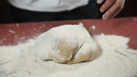 preparing dough